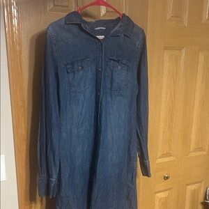 Merona Blue Denim Midi Dress